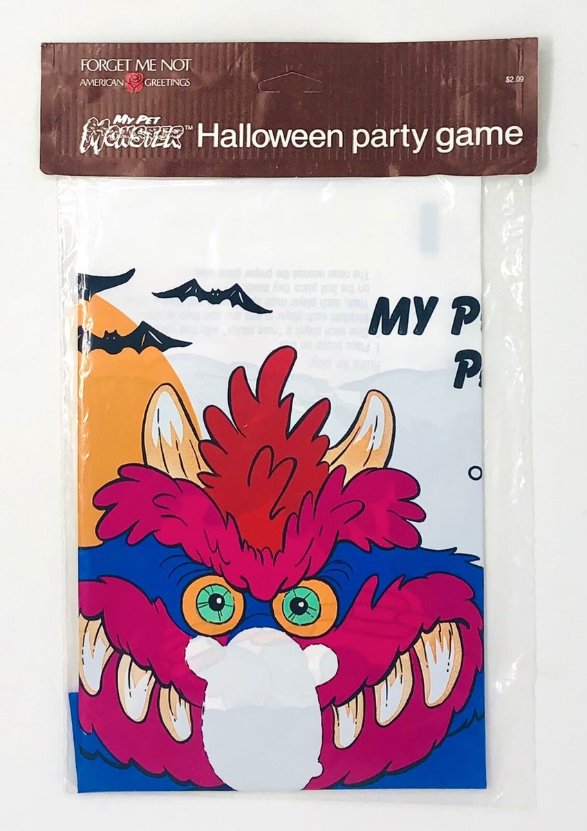 RARE Vintage 80's Sealed MY PET MONSTER - HALLOWEEN PARTY GAME