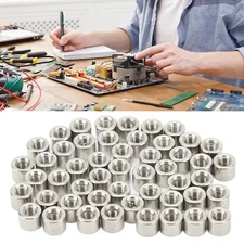 50PCS Round Connector Nuts 304 Stainless Steel M3 Female Thread Cylindrical