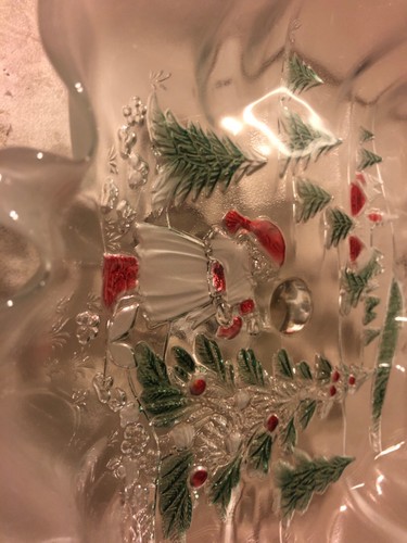 MIKASA Holiday Landscape BonBon 9.5" Christmas Candy Dish~Made In Germany~New - Picture 3 of 4