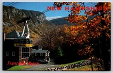 Postcard Franconia NH Aerial Tramway Cannon Mountain