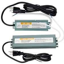 LED Power Supply 60W 100W 200W IP67 Waterproof Outdoor Driver AC 110V to DC 12V