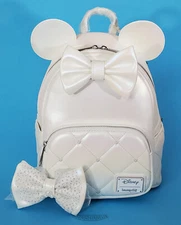🚦Loungefly Disney Minnie Mouse Wedding Mini Backpack - New!