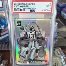 2024 Panini Donruss Optic Downtown Legends Kurt Warner #2 Psa 9