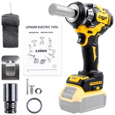 500N/m Brushless Electric Impact Wrench 1/2 Inch For Dewalt 18V 20V Battery