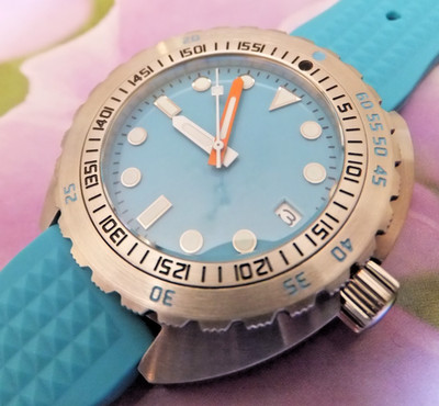 42mm NH35A Automatikwerk Taucheruhr Saphir 200m Water Resistant
