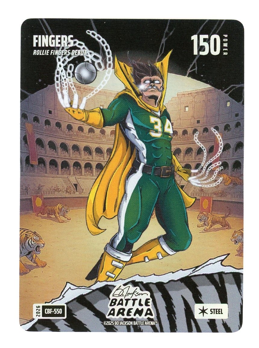 2026 Battle Arena Fingers "Rollie Fingers" Debut Colosseum Battlefoil Steel SSP