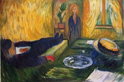 Edvard Munch The Murderess 1906 17''x 22'' Archival Art Print