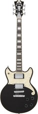 D'Angelico Premier Brighton Electric Guitar - Black Flake
