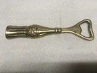 Vintage Brass Coca Cola Bottle Shaped Opener  5-1/4  In