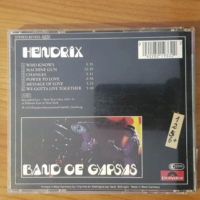 JIMI HENDRIX Band Of Gypsies WGER FULL SILVER EX/EX(CD) - Bild 4 von 4