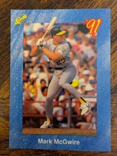 1991 Classic Update Blue #T73 MARK McGWIRE Oakland Athletics 