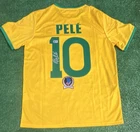 Brazil Pele Authentic Signed 1998 Brazil Soccer Jersey Auto Beckett BAS COA