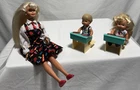 Mattel Vintage Teacher Barbie, Kelly & Tommy W/ Desks And Accessories