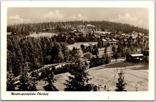 Oberhof East Germany Winter View Snowy Landscape Trees RPPC Postcard