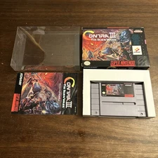 Contra III 3 The Alien Wars 1992 (Super Nintendo SNES) Complete CIB - Authentic