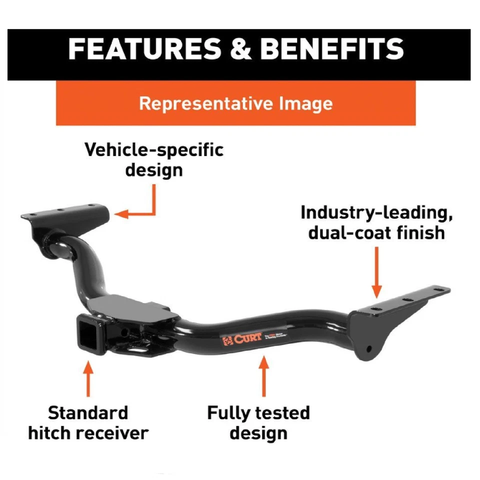 Curt Class 3 Trailer Hitch 2 Tow Receiver 13536 For Acura Rdx Foto 2 de 4