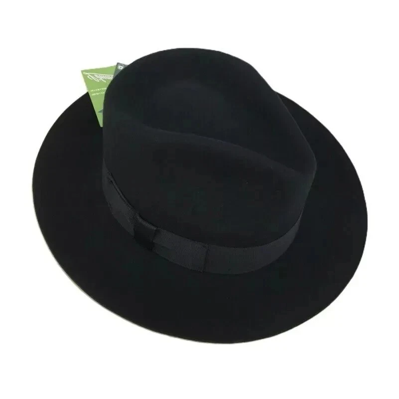 Новый Израиль еврейская шляпа шерсти хасидов евреев широкополый Fedora крышка черный войлок - Изображение 3 из 4