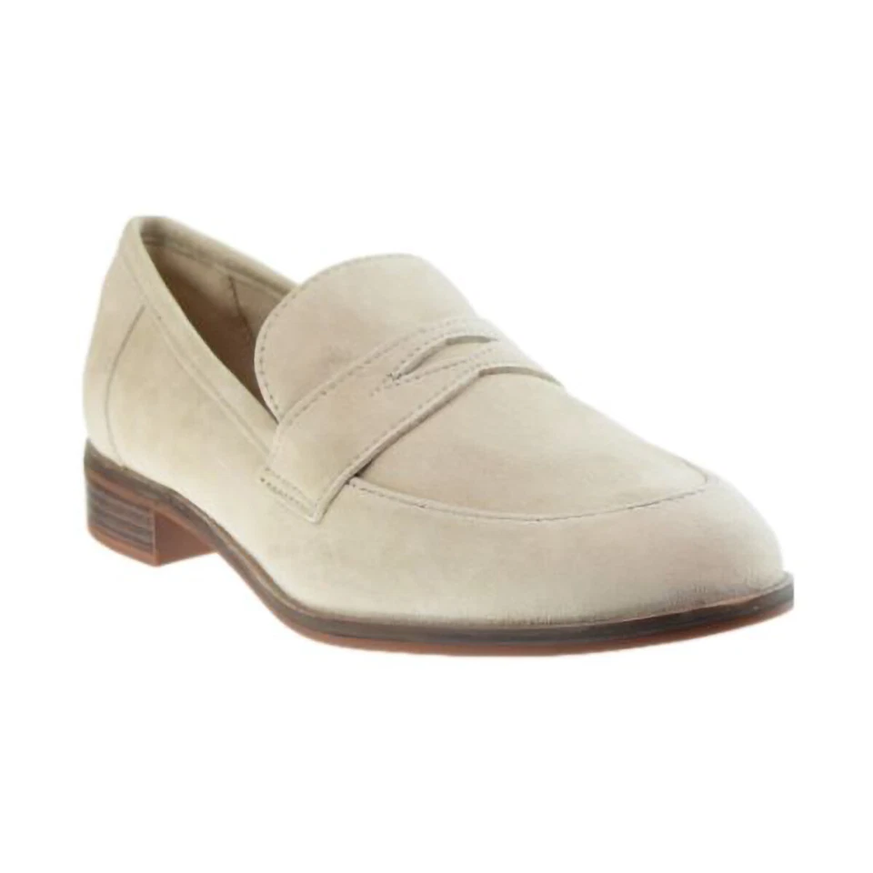 Zapatos para mujer Clarks Trish Rose (anchos) gamuza topo claro 26163385-W Foto 2 de 4