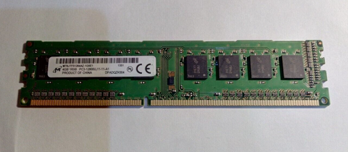 4GB DDR3-RAM 240-pin 1Rx8 PC3-12800U Micron MT8JTF51264AZ-1G6E1