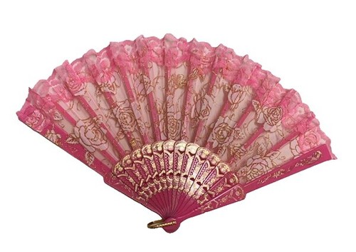 4-Pack Large Folding Hand Fans - Colorful Plastic Kung Fu Style For Dance & Decor