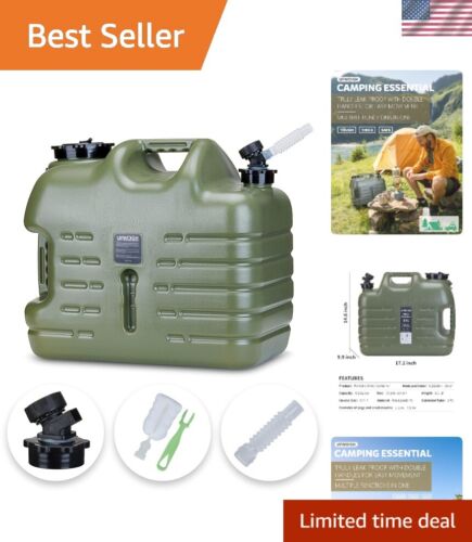 Camping Water Container, 8.2 Gallon Water Jug17.2x14.6x9.9 in, Truly No Leaka...