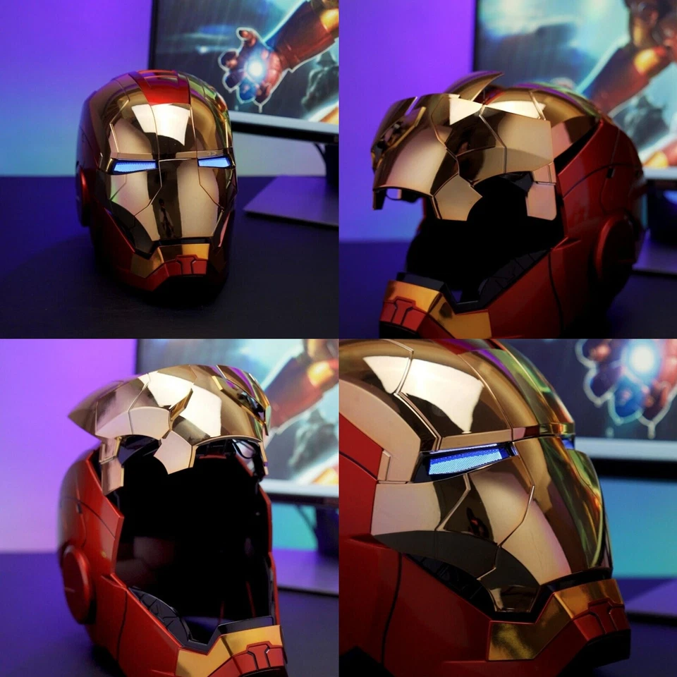 Iron Man 1:1 Helm MK5 MK7 Autoking Vollautomatisch Voicecontrol/ Fernbedienung - Bild 2 von 4