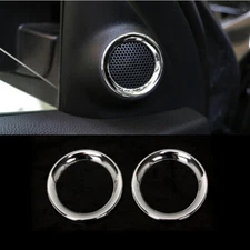 Chrome Front Door Stereo Speaker Trim Ring for Grand Cherokee Durango 2011-2020