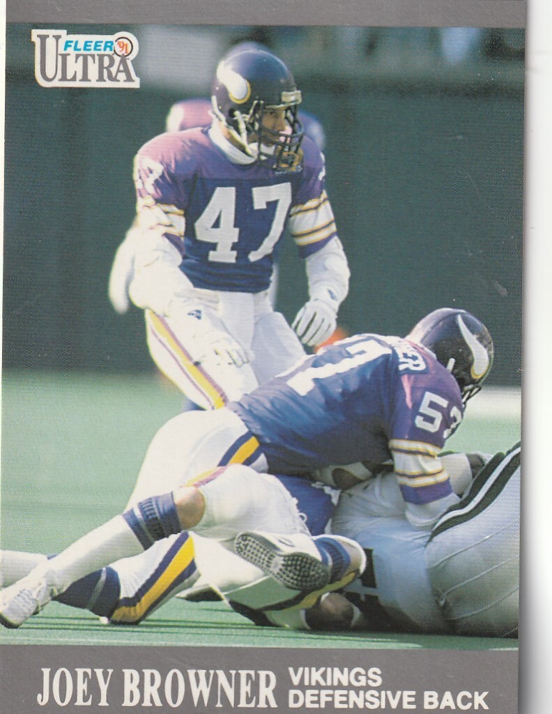 FREE SHIPPING-MINT-1991 Fleer Ultra Joey Browner #192