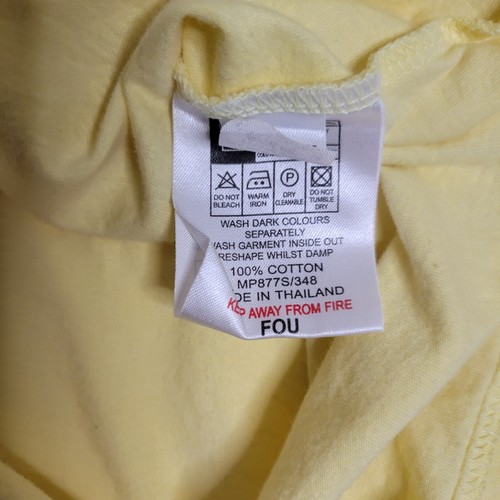 Ben Sherman Polo Shirt Mens Size XXL Ombre Orange /Yellow Snap Button Geometric - Picture 14 of 14