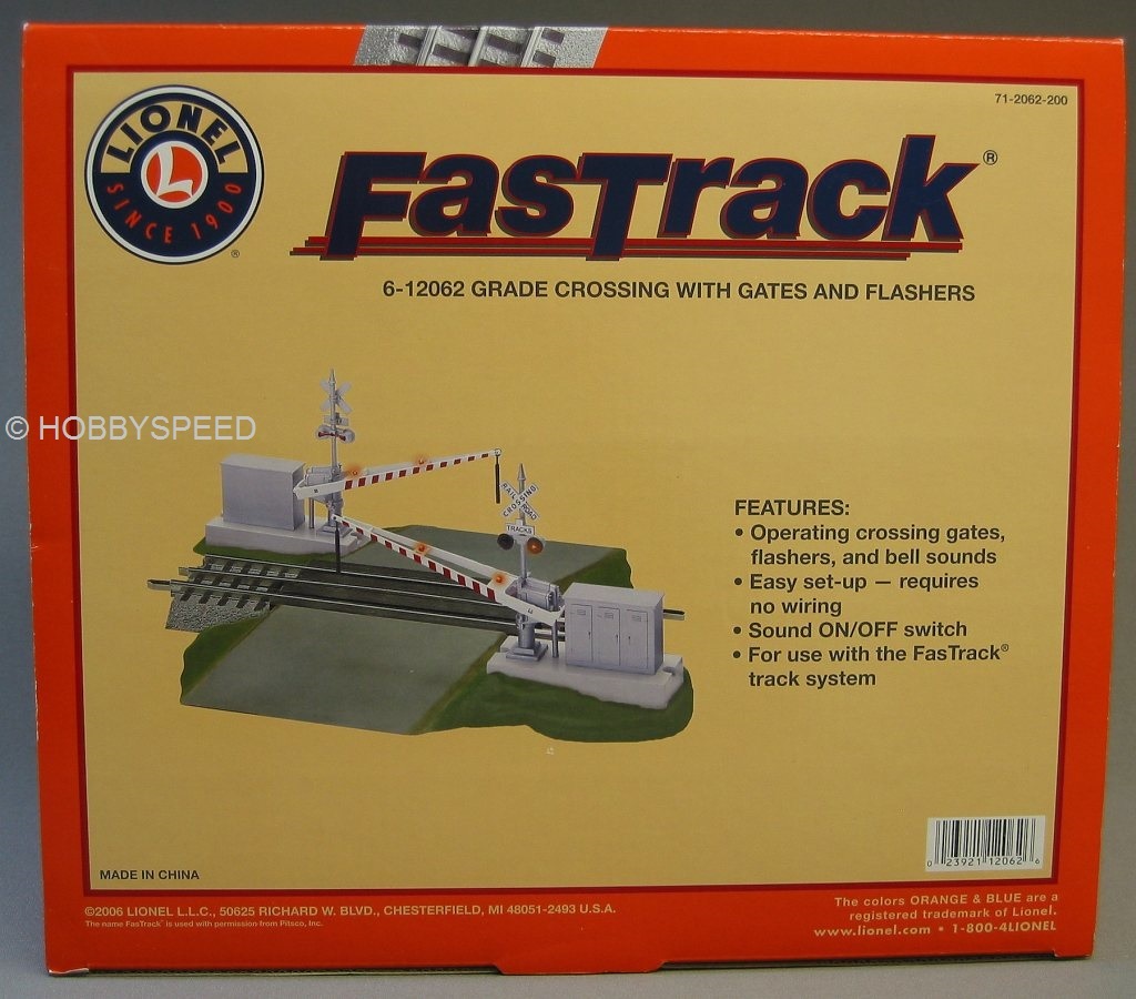 LIONEL FASTRACK ROAD GRADE CROSSING GATE FLASHERS O GAUGE train