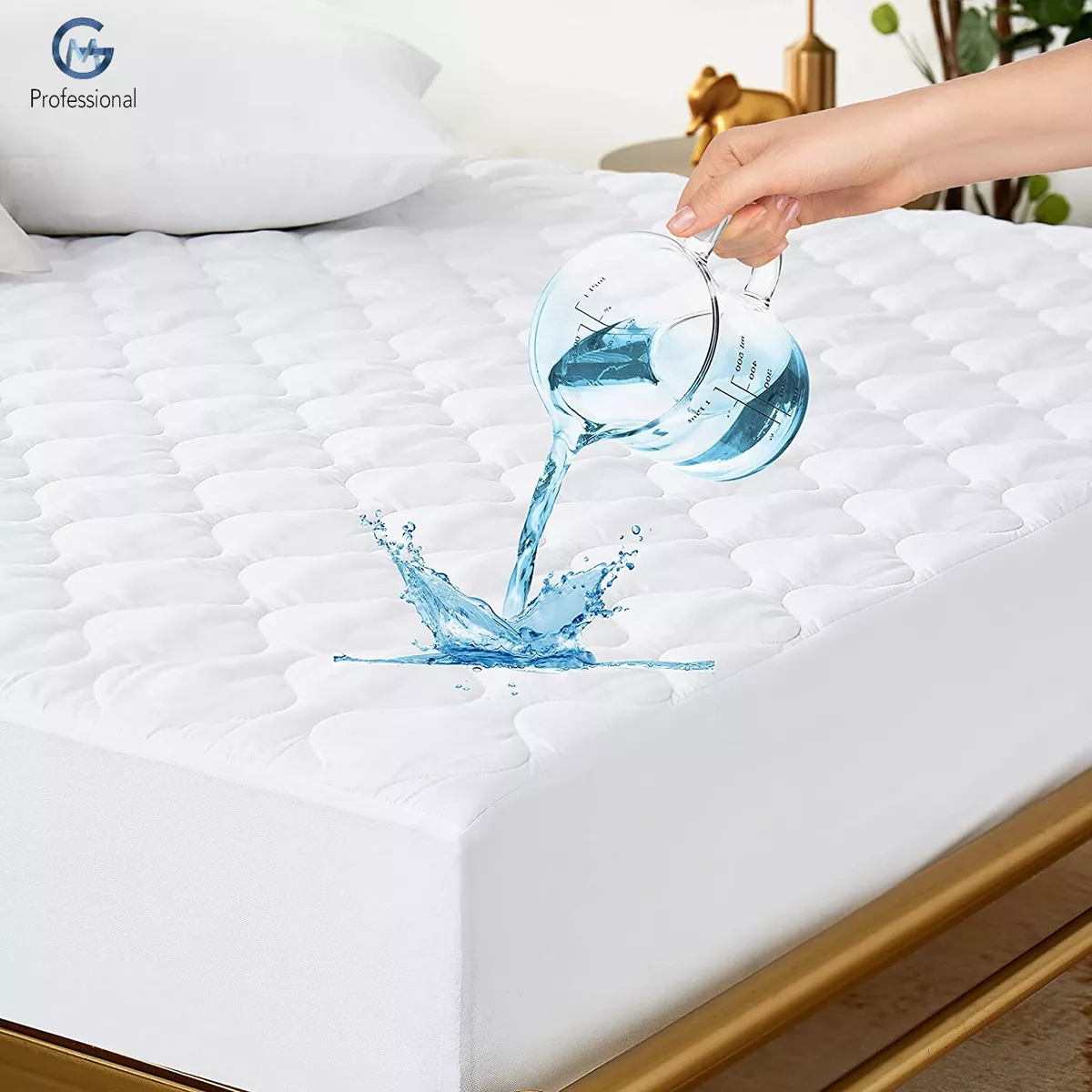 Modern Soft Mattress Cover Waterproof Bed Covers Thick Quilted Mattress  Protector Custom Size Fitted Bedsheet with