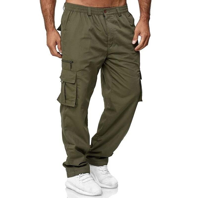 Straight leg shop combat trousers