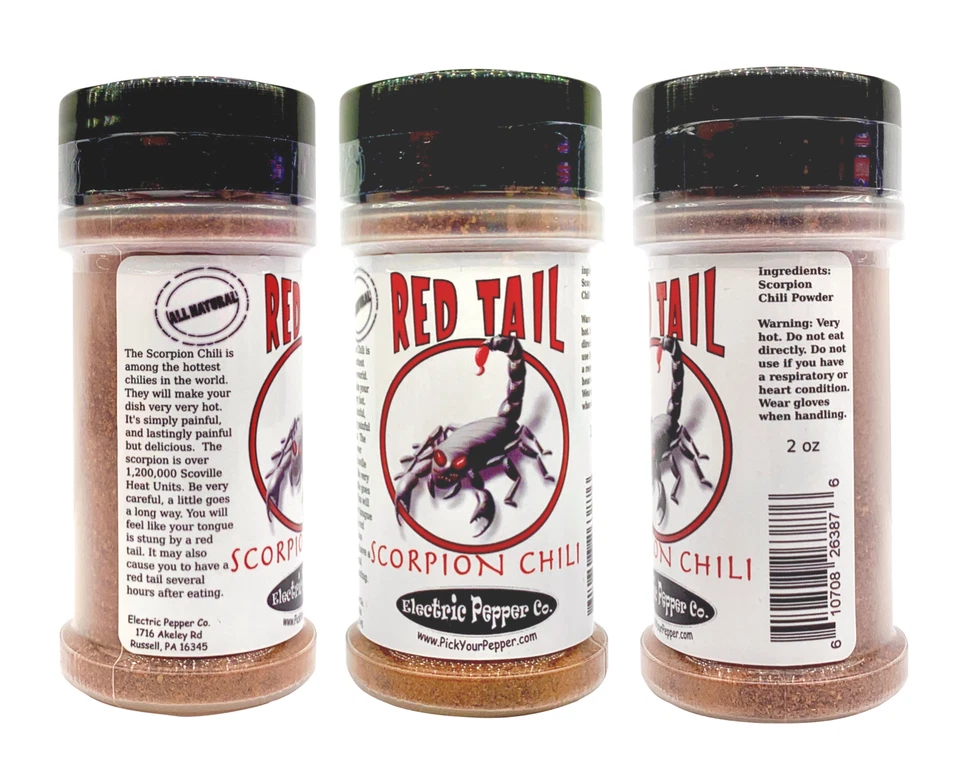Chili Powder Gift Set Ghost Pepper Scorpion Habanero Hot Spice Blend Seasoning - Image 2 of 4