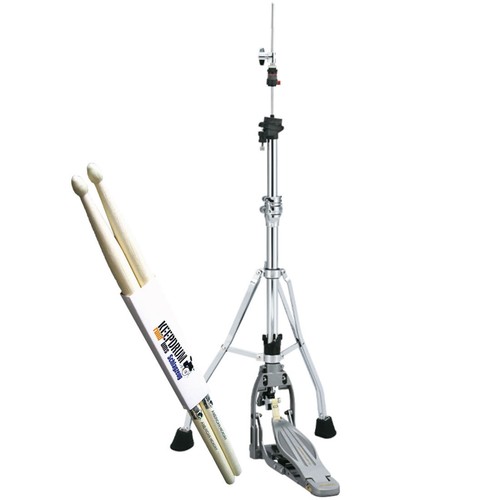 Tama HH915D Hi-Hat Speed Cobra + Drumsticks - 第 1/7 張圖片