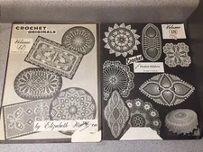 2 Crochet Originals Elizabeth Hiddleson Volume 12 18 Pattern Book Doily Doilies