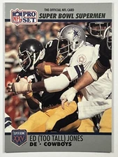 Ed (Too Tall) Jones #78 1990-91 Pro Set Super Bowl XXV Silver Anniversary Comm.