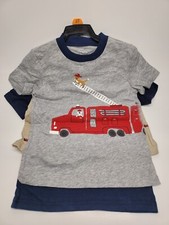 Carter's Kids' 3-piece Playwear Set, Fire Truck Boys Toddler 