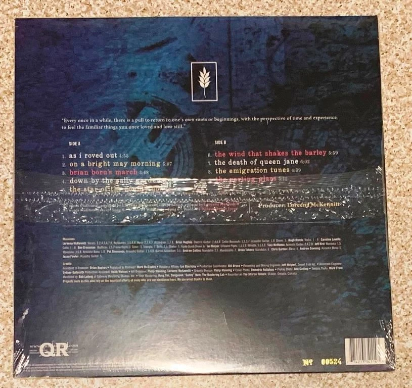 Loreena McKennitt ‎~ The Wind That Shakes The Barley Factory Sealed New LP 180g - Image 2 of 2