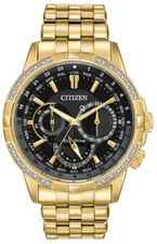 Citizen Eco-Drive Calendrier Men's Diamond Accent Day/Date 44mm Watch BU2082-56E