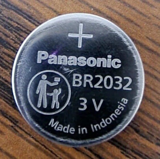 1 X BR2032 BULK LITHIUM PANASONIC BR 2032 3v Battery MFG 04 2020