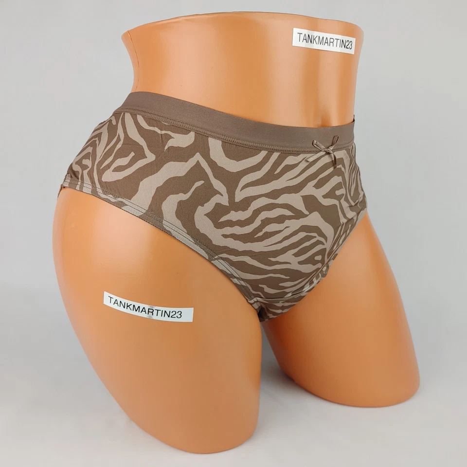 LANE BRYANT CACIQUE NO SHOW HIPSTER 14/16 PANTY PLUS CEBRA ANIMAL ENCAJE ESPALDA SEXY Foto 4 de 4