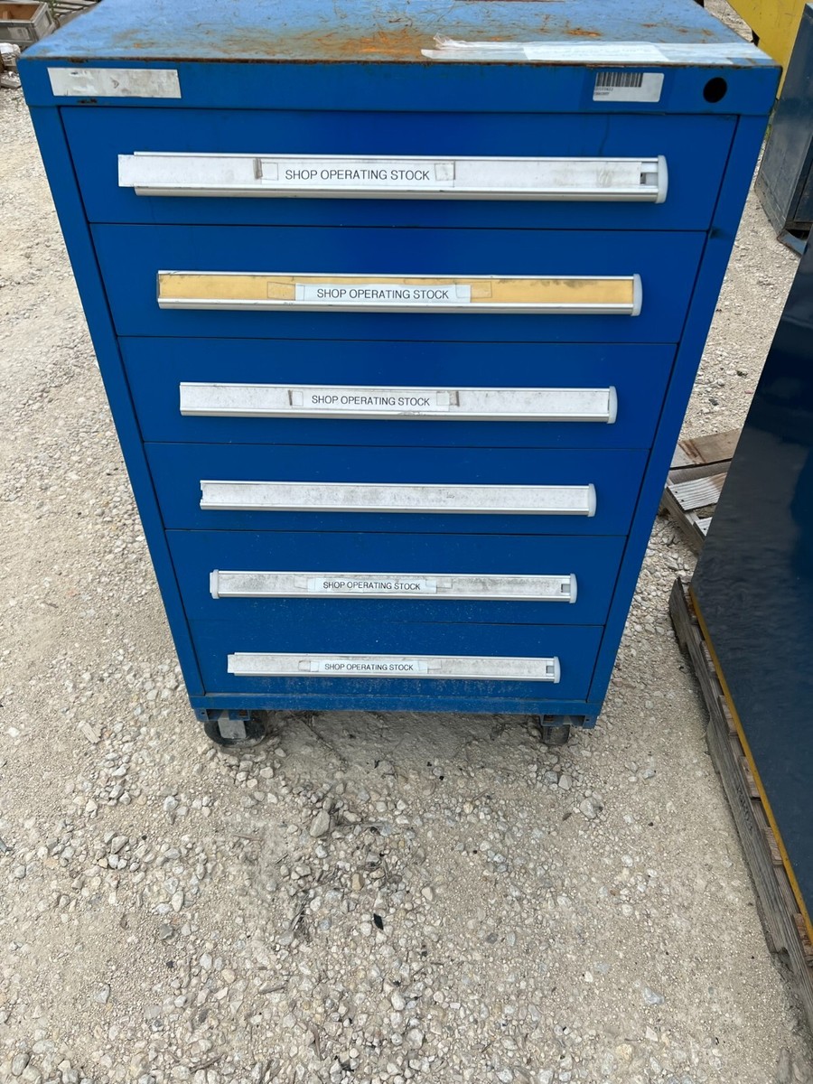 Stanley Vidmar Blue 6 Drawer Tool