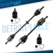 Front CV Axle Shafts Lower Ball Joints for 1992 - 1999 2000 Honda Civic Acura	EL