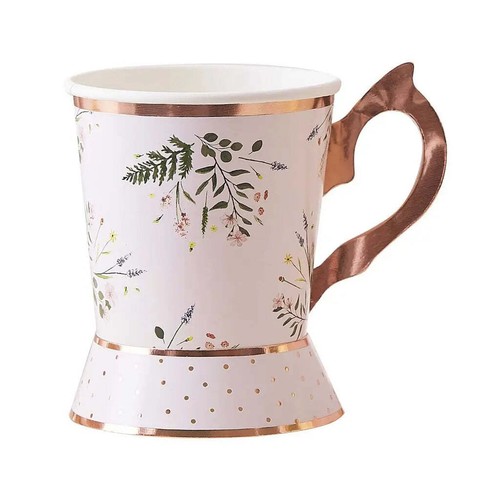 Afternoon High Tea Floral Party Cups 8pk Mothers Day Fairy Princess Birthday - Picture 3 of 5