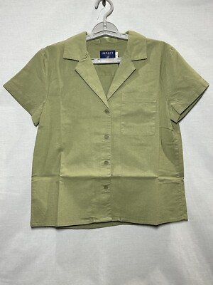 United By Blue Women's Organic Camp Shirt - Sage S