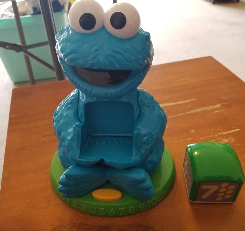 Sesame Street Cookie Monster Find & Learn Número Bloque con 1 Bloque Probado Funciona Foto 2 de 4