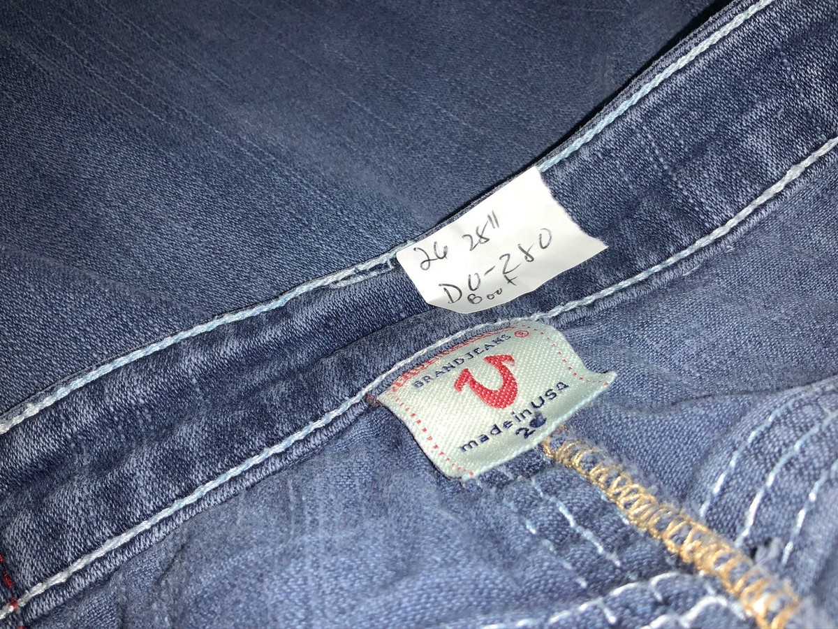 True Religion Jeans Sz 26 Johnny Big T Cotton Stretch True Religion Jeans Sz 26 Johnny Big T Cotton Stretch