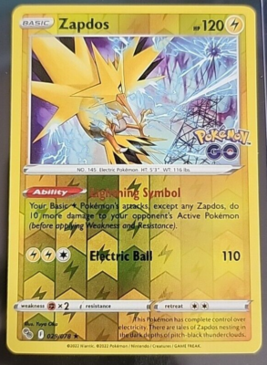 zapdos pokemon go card value - ex 145/165 - Pokemon 151 - Double Rare - Holo Foil Near Mint Set Zapdos EX 2023 Pokemon 151