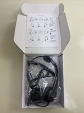 AUDIOCOM H201GXPC Binaural Call Center Headset with Mic for Telephone 