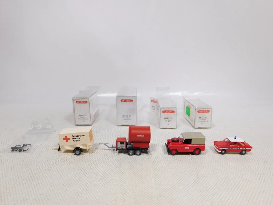 Wiking 1:87 H0 4x Modelo 0865 Fútbol 0861 Trabant Land Rover Fw 600 Como Nuevo # Foto 2 de 4